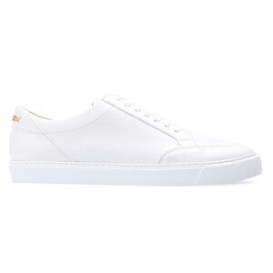 Burberry Women's White Low Top Leather Sneakers